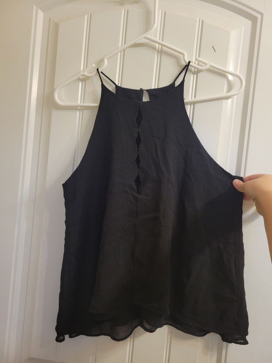 Zara Tops - 2/$20 Zara Black High-Neck Cutout Tank Top